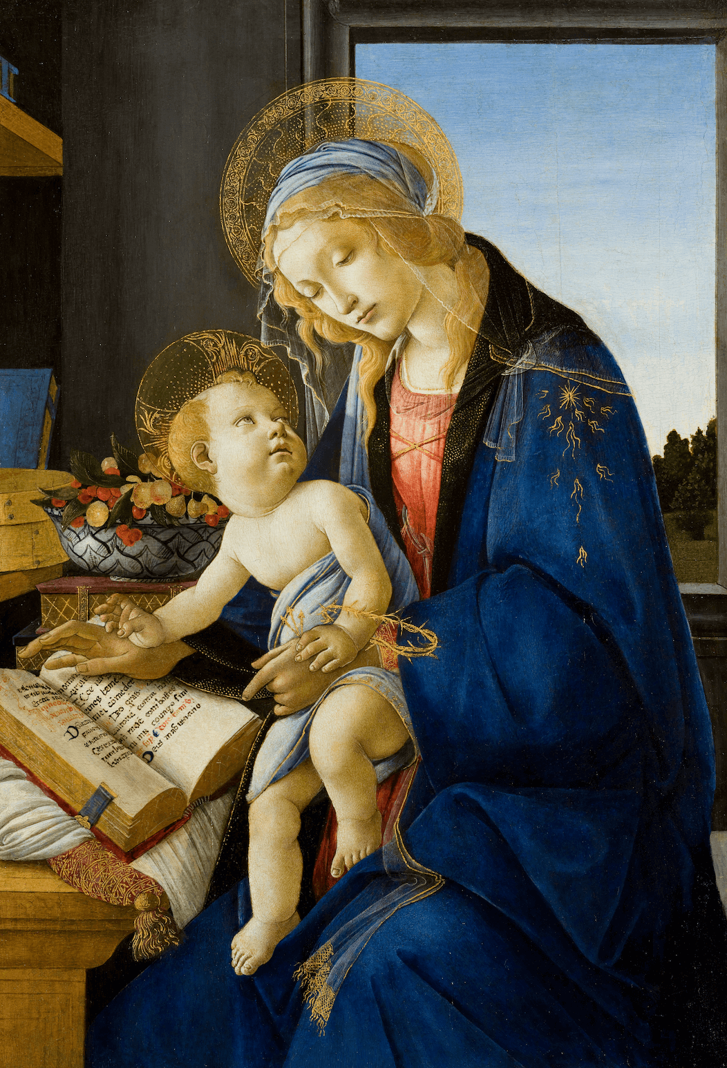 “The Virgin and Child,” another portrait of the Madonna and infant Christ by Botticelli